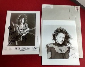 lot 206 image: (2) 90s Autographed Photos - Tai Babilonia & Skip Ewing