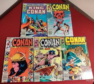 lot 213 image: (5) Vintage Marvel Conan Comics