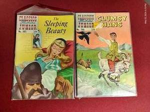 lot 216 image: (2) Vintage Classics Illustrated Junior Comics