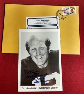 lot 238 image: Autographed 1990s Photo of Terry Bradshaw