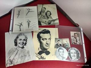 lot 253 image: Lot of Vintage Celebrity Photos - Some Autographed