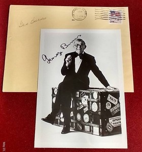 lot 262 image: Autographed 1990s Photo of George Burns