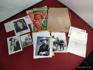 lot 263 image: Huge Lot of Misc. Memorabilia - Unsigned Photos, Program, Signed Letter, Etc.