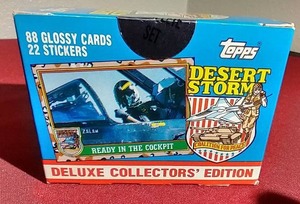 lot 271 image: 1991 Topps Desert Storm Series 1 Complete Set Sealed