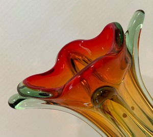 Vintage Murano Abstract Glass Art Glass Vase
