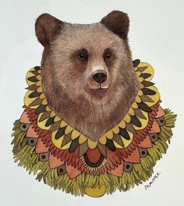 Darling Bear and Bunny Prints by Jess Polanshek