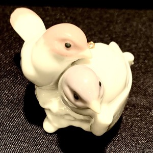 Vintage 1992 Lladro Lovebirds First Christmas Together Ornament