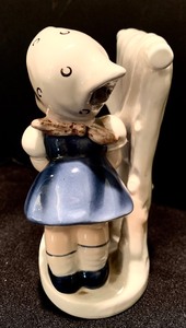 Pretty Porcelain Figurine by Napco - Wash Day