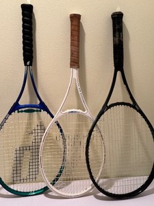 Three Tennis Rackets