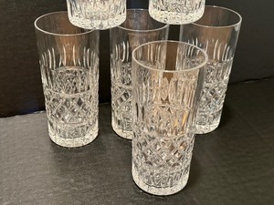 Set of Six Versailles Crystal Six Inch Tumblers