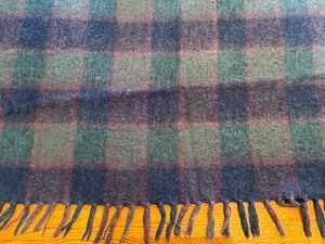 Vintage Irish Donegal Design Throw Blanket