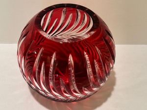 Vintage German Lausitzer Ruby Red Vase