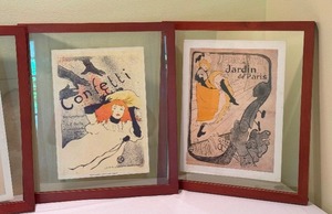Four Framed French Prints