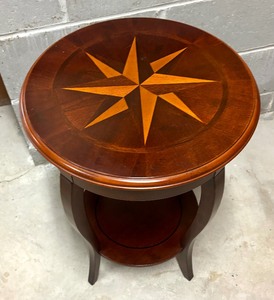 Incredible Accent Table with Inlaid Details