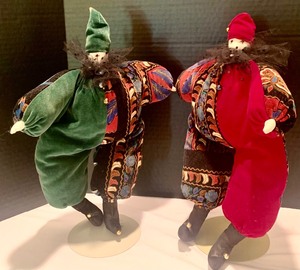 Pair of Japanese Handmade Dolls from Tokyo