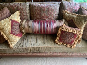 Lillian August Sofa  Couch with Accent Pillows