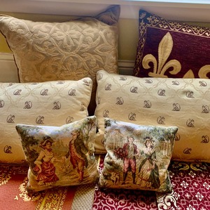 Variety of Accent Pillows, Blankets and Pillow Covers