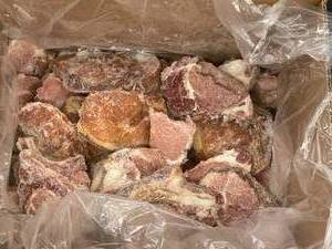 lot 4 image: E - Hormel Frozen Bone-In Smoked Pork Chop Ends (10lb)