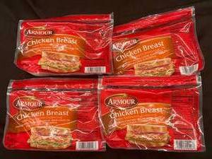 lot 37 image: G - Armour Chicken Breast Packaging Lot (May 2024 Best By Date)