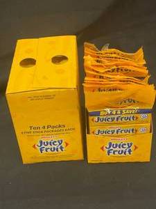 lot 42 image: Wrigleys Juicy Fruit Gum Packs  20 Total Packs