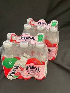 lot 48 image: Hint Watermelon Infused Water - 6 Pack (2 Sets, 12 Total Bottles)