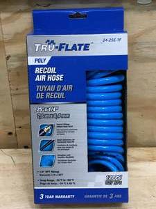 lot 73 image: Tru-Flate Recoil Air Hose Model # 24-25E-TF