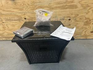 lot 105 image: BLUE RHINO 32-in W 50000-BTU Steel Propane Gas Fire Pit Table- Scratch and Dent