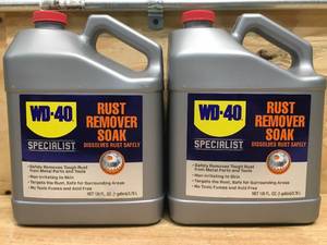 lot 119 image: Lot of 2 - WD-40 Rust Remover Soak 1 Gallon Jugs