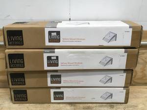 lot 153 image: Lot of 4 - Living Accents White Wood Adirondack Ottoman Kits