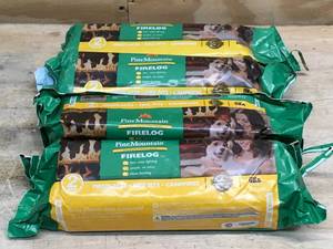 lot 156 image: Lot of 4 - Pine Mountain Fire Logs