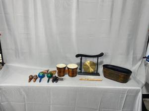 lot 13 image: Lot of Assorted Percussion Instruments