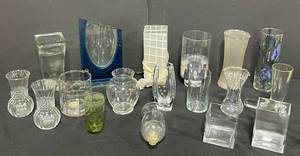 lot 179 image: Assorted Lot of Glass Vases and Containers
