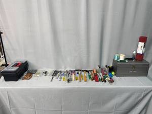 lot 126 image: Assorted Hand Tools with Craftsman Tool Box
