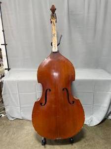 lot 178 image: Vintage Double Bass with Stand
