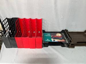 lot 102 image: Assorted Office File Organizers and Sorting Trays