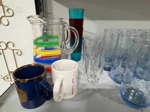 lot 51 image: Assorted Glassware and Mugs Collection