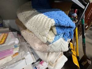 lot 60 image: Lot of Assorted Table Linens and Paper Napkins