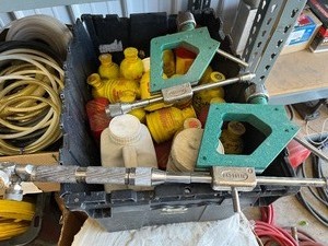 lot 35 image: Big Crate of metal spray for Metalizing with tools