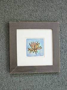 lot 103 image: Kendra Baillie Framed Print - Lotus 1100 Print