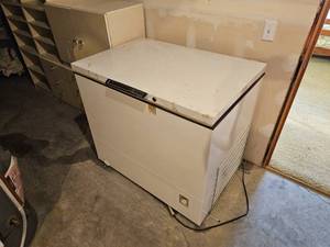 lot 130 image: Amana 15 cu. Chest Freezer