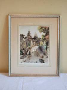 lot 86 image: Parisian Fine Art Print - Rene Georges Gautier - Le Matin en Montmartre