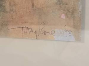 lot 85 image: SIGNED Dreamy Impressionist Still-Life Print - Orchids