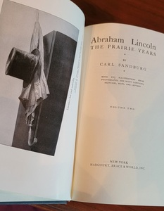 lot 40A image: Abraham Lincoln The War Years  The Prairie Years   6 Vol. by Carl Sandberg 1926
