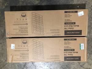 Lot of 2  Atlantic Oskar Adjustable Media Wall-Unit 756 Maple   Customer Returns See Pictures