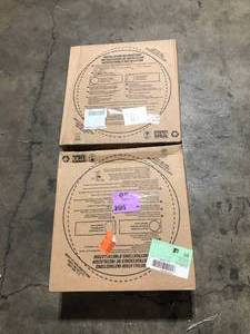 Lot of 2  Bootz Industries Laurel Round Drop-In Bathroom Sink in White  Customer Returns See Pictures