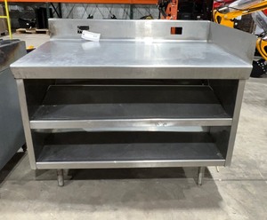lot 27 image: Stainless Commercial Prep Table