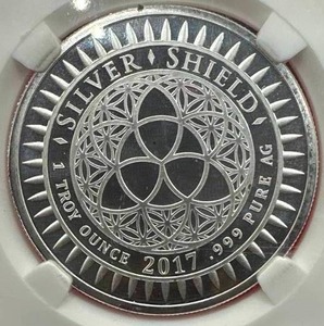 lot 3 image: 2017 1oz .999 Silver Solzhenitsyn with COA