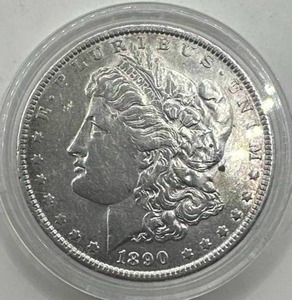 lot 34 image: 1890 Morgan Silver Dollar in Airtite