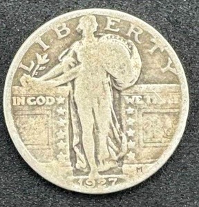 lot 36 image: 1927 Standing Liberty Quarter