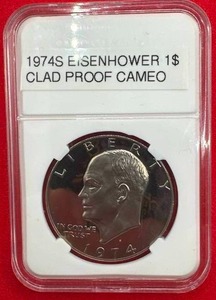 lot 43 image: 1974-S Proof Cameo Eisenhower